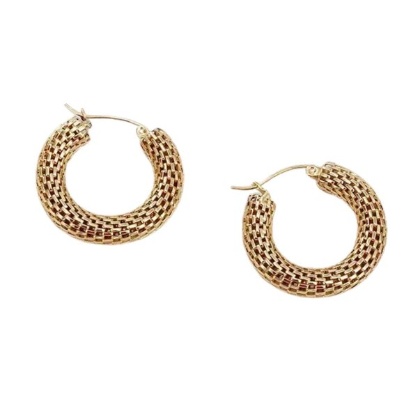 Bold Stainless Steel Hoops - Picture 1 of 2